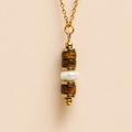 Talisman Sienna – Œil de tigre & nacre