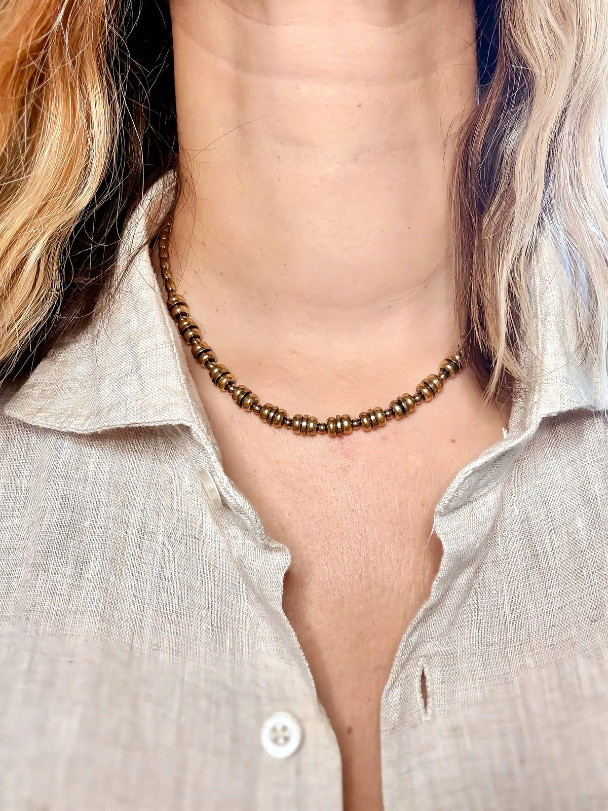 Collier CALA D’OR - Hématite