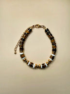 Bracelet SIENNA — DUNE – Œil de tigre & coquillage