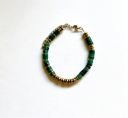 Bracelet CALYPSA – en turquoise africaine