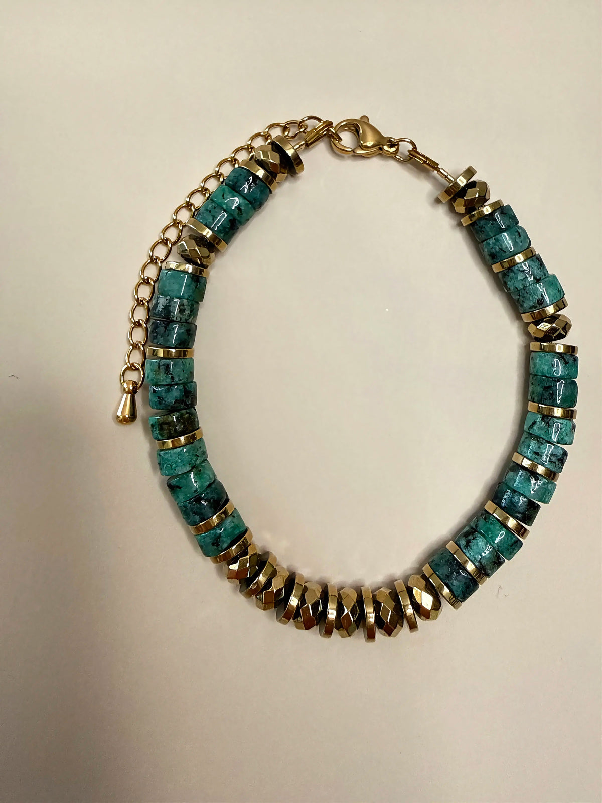 Bracelet CALYPSA – en turquoise africaine