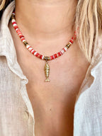 Le collier NÉRIA avec son médaillon poisson