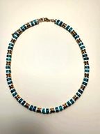 Collier CALYPSA — ELIA - turquoise & coquillage
