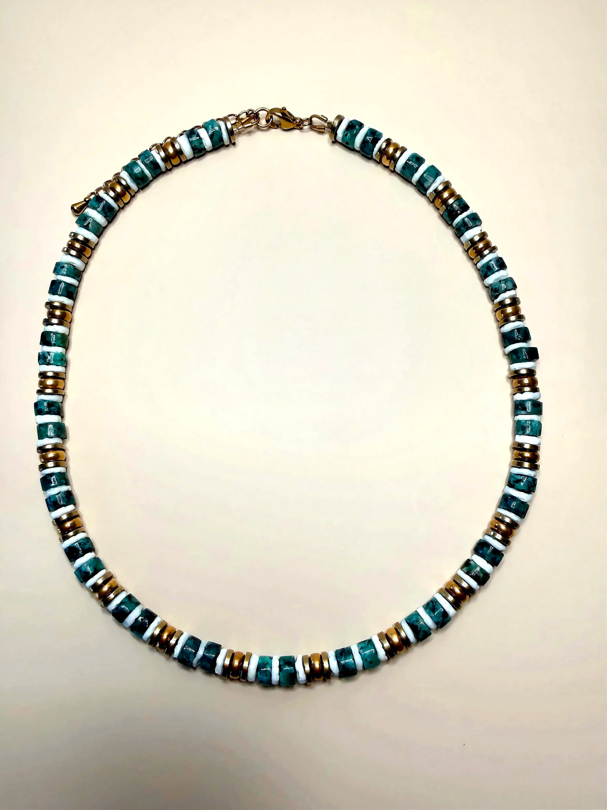 Collier CALYPSA — ELIA - turquoise & coquillage