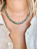 Collier CALYPSA — ELIA - turquoise & coquillage